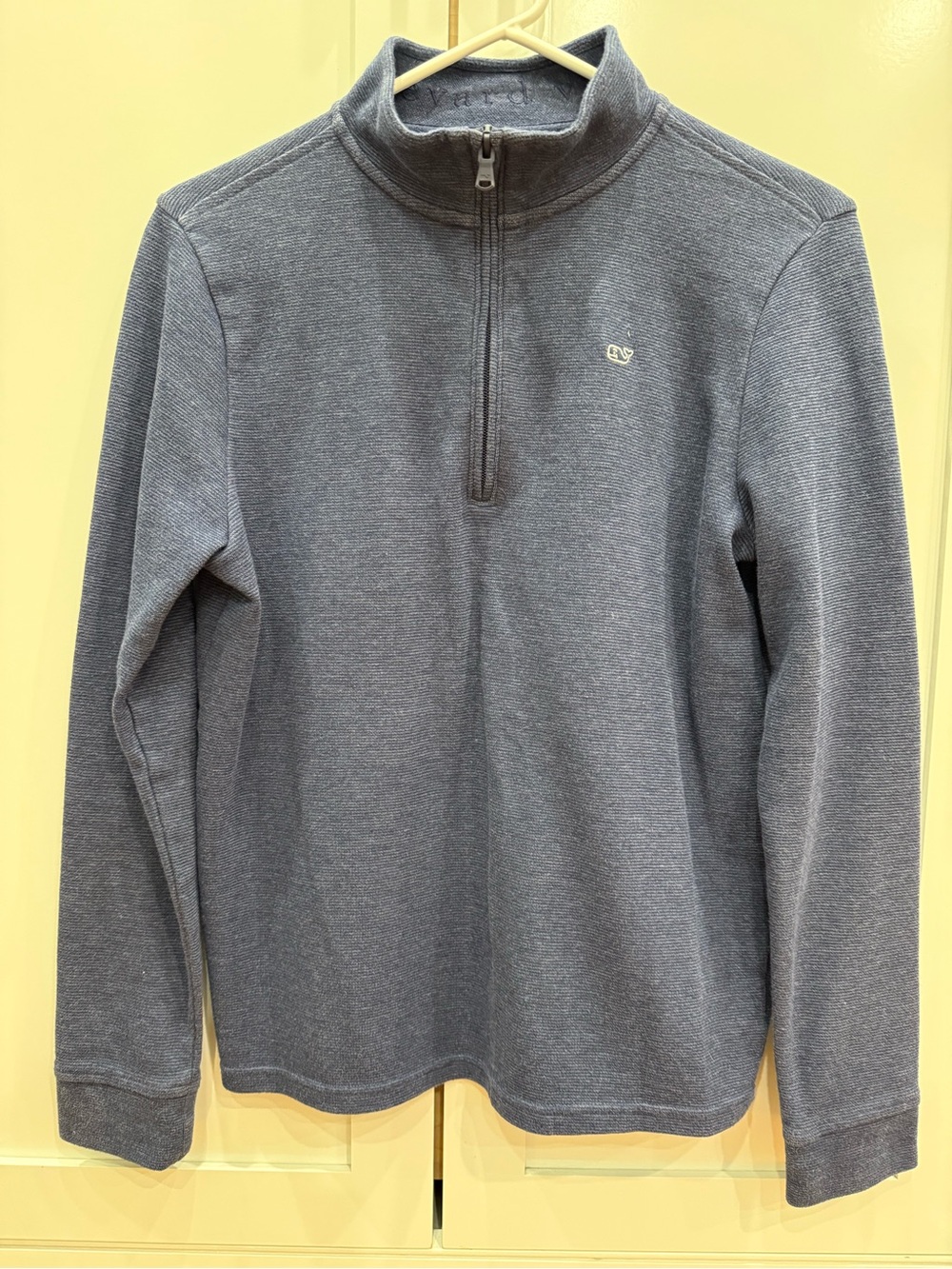 Vineyard Vines boys Quarter-Zip Pullover top - Heather Blue